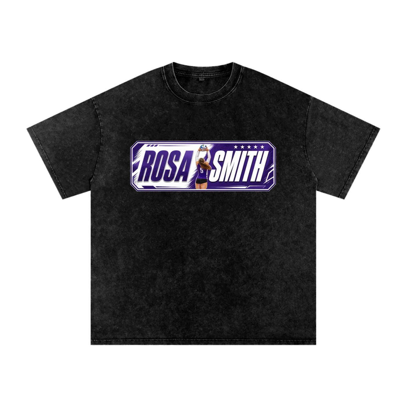 Rosa Smith Snow Washed Oversized TEE - Image 1