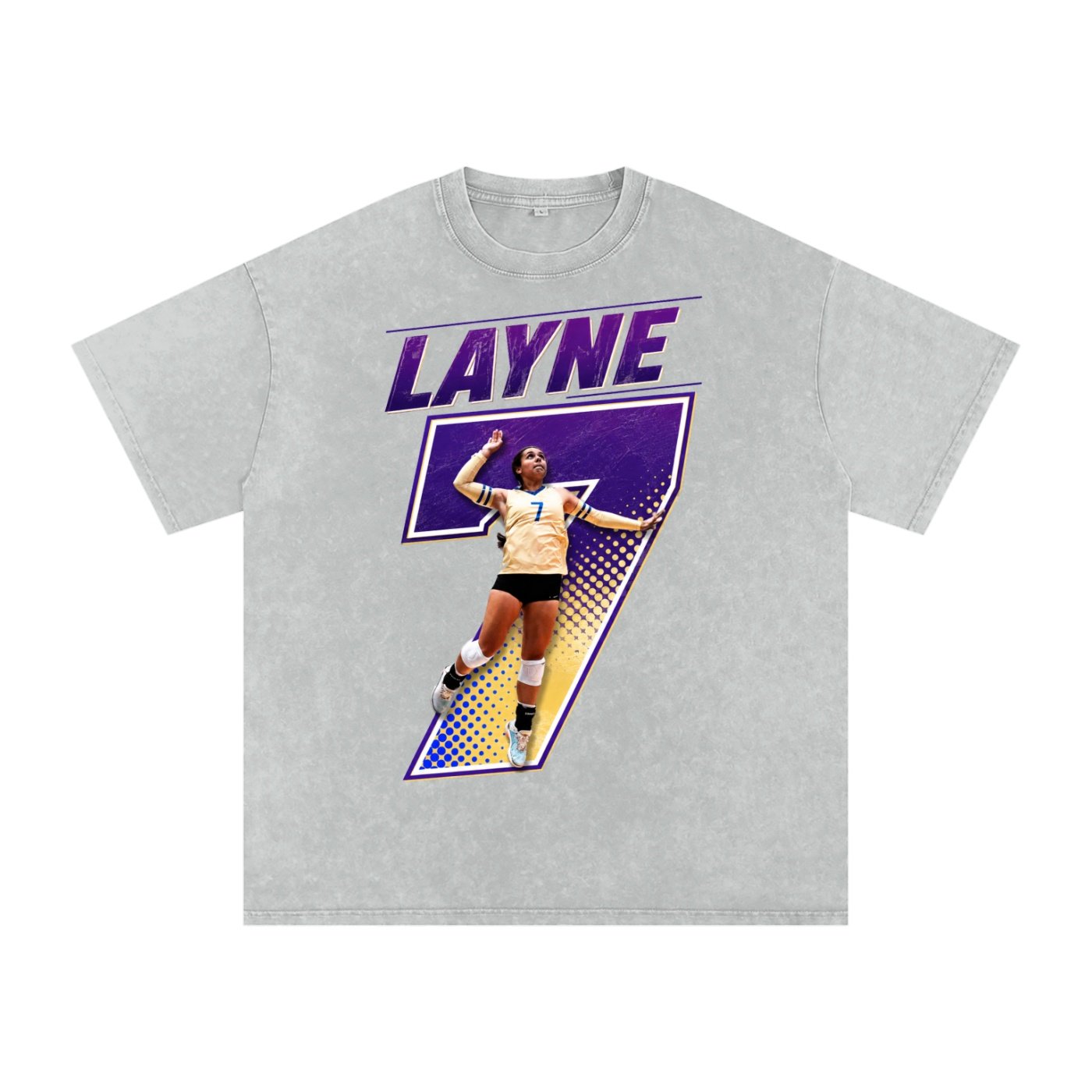 Layne Eutsler Snow Washed Oversized TEE - Image 3