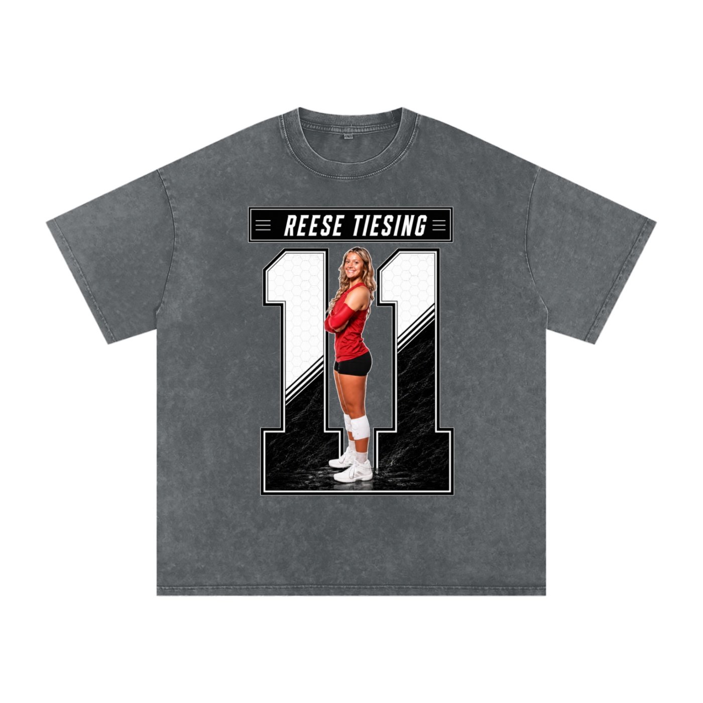 Reese Tiesing  Snow Washed Oversized TEE - Image 4