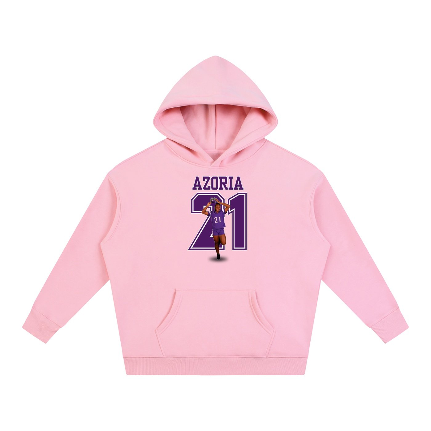 Azoria Glass Oversize Fleeced Hoodie - Image 5