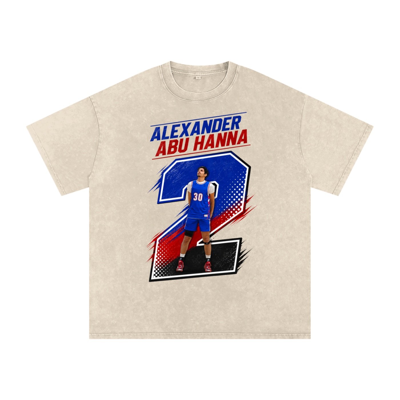 Alexander Abu Hanna Snow Washed Oversized TEE - Image 2