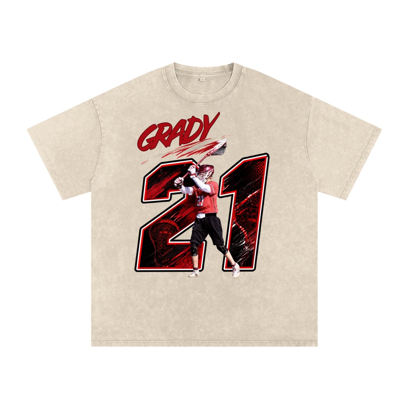 Grady Baker Snow Washed Oversized TEE - Image 2