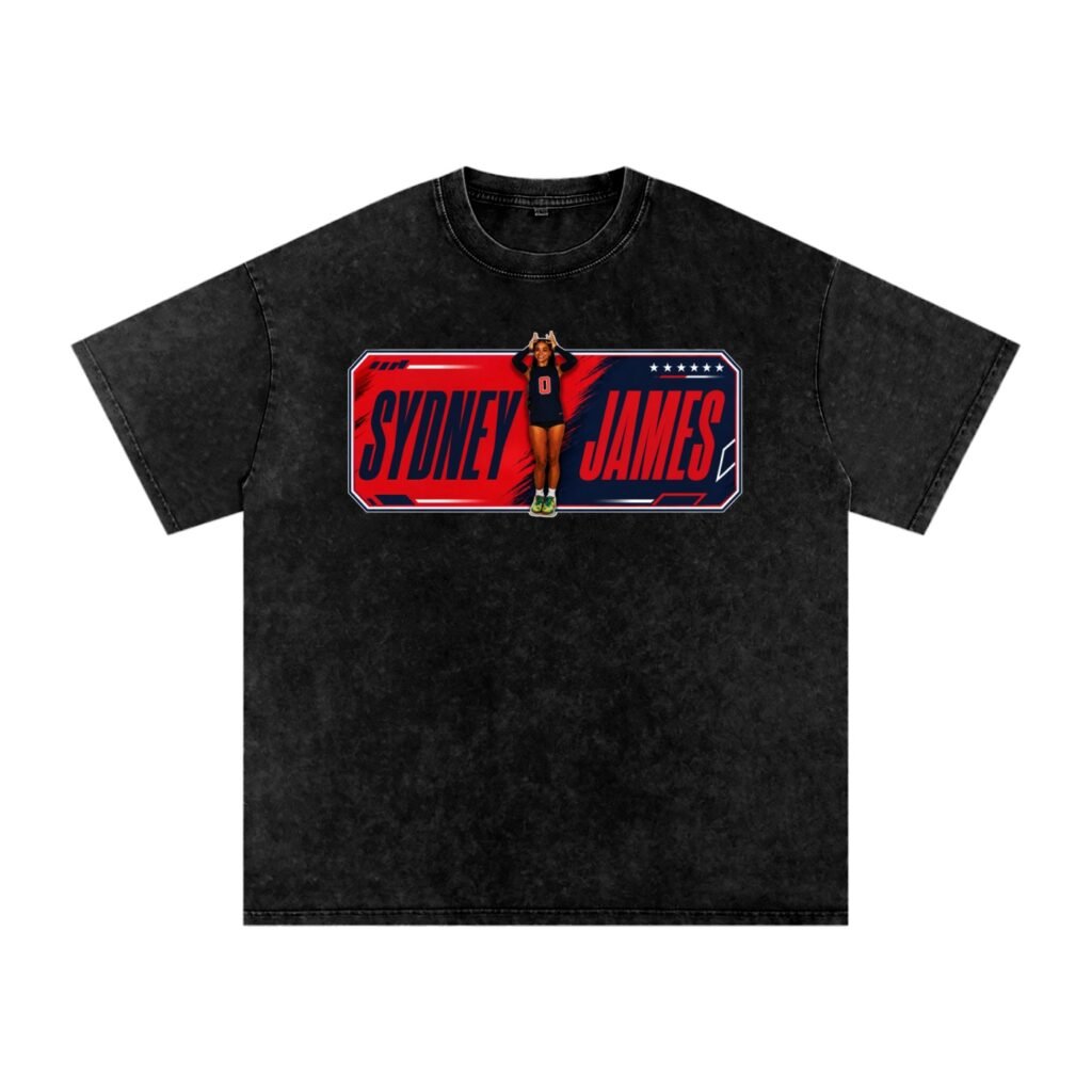 Sydney James Snow Washed Oversized TEE