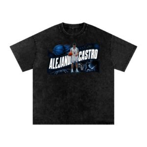 Alejandro Castro Snow Washed Oversized TEE - Image 1
