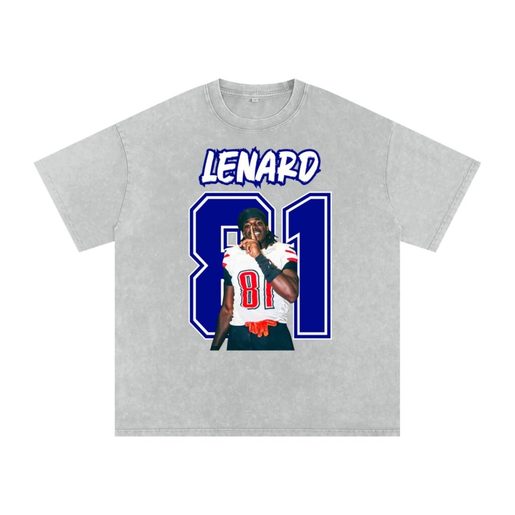 Lenard Antoine Snow Washed Oversized TEE