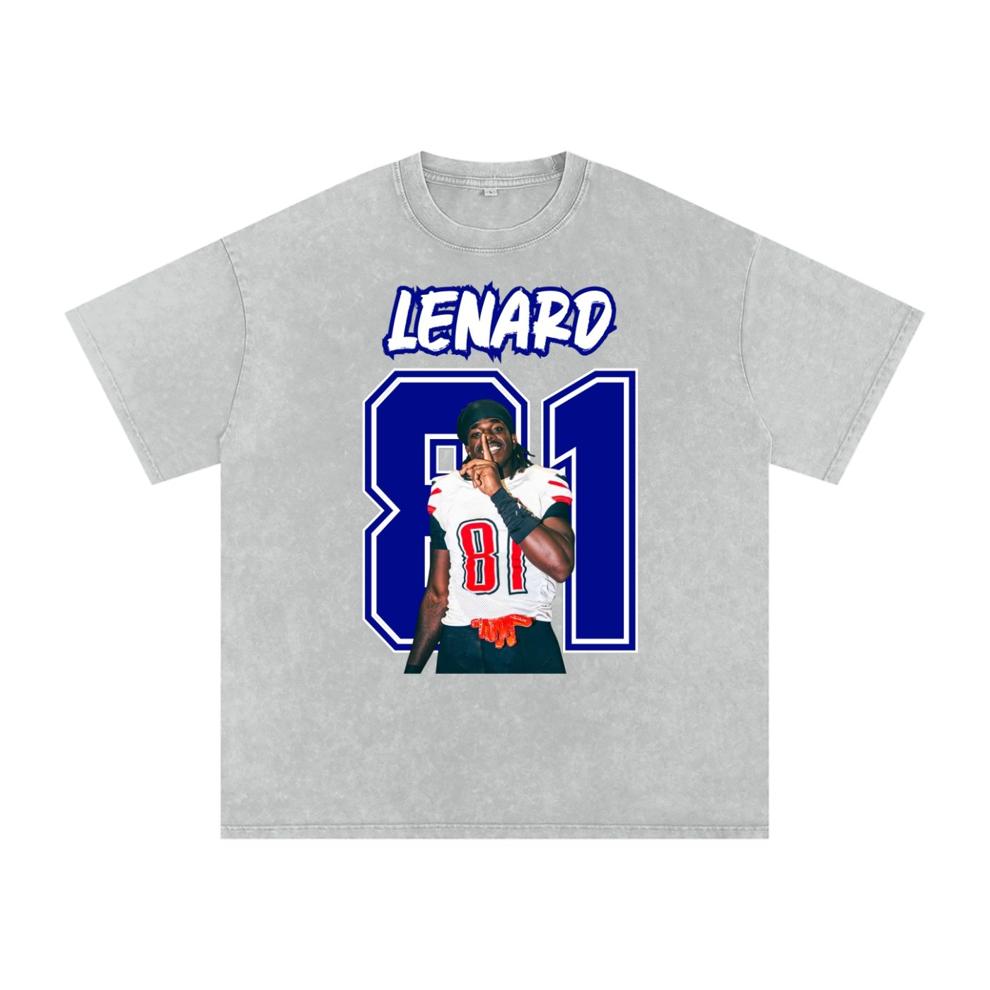 Lenard Antoine Snow Washed Oversized TEE - Image 3