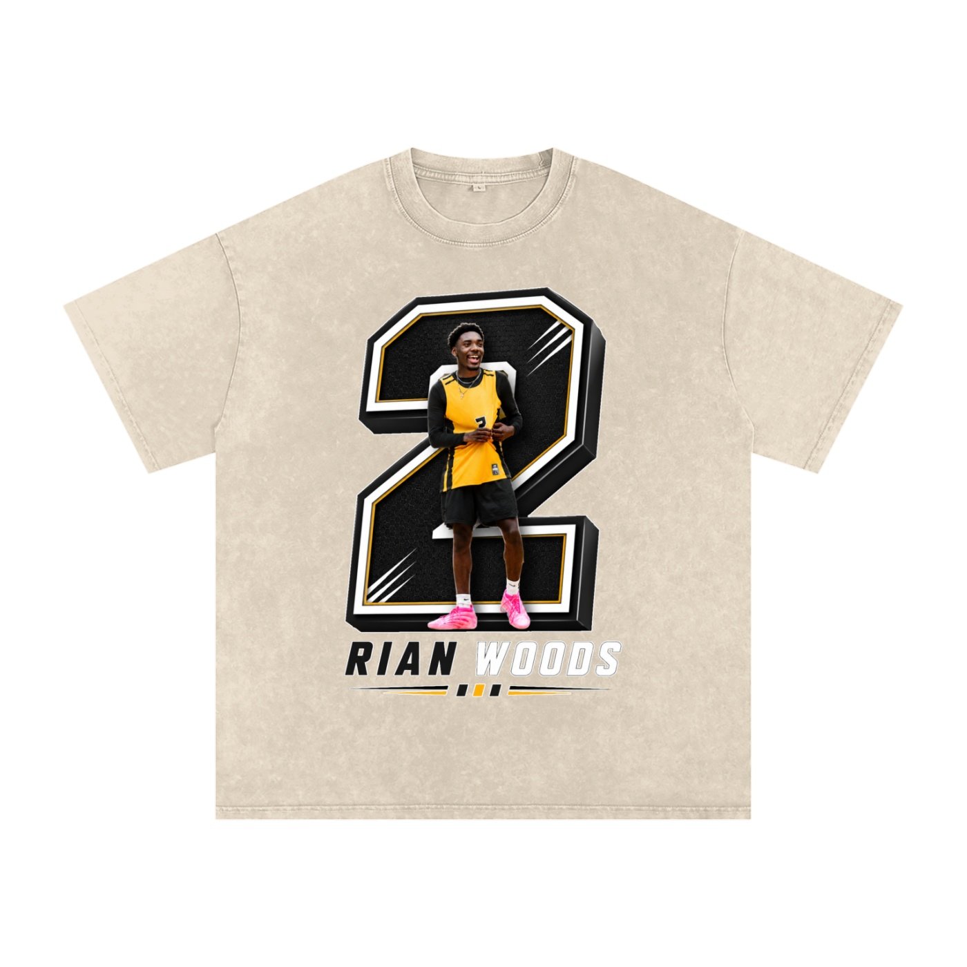 Rian Woods Snow Washed Oversized TEE - Image 2