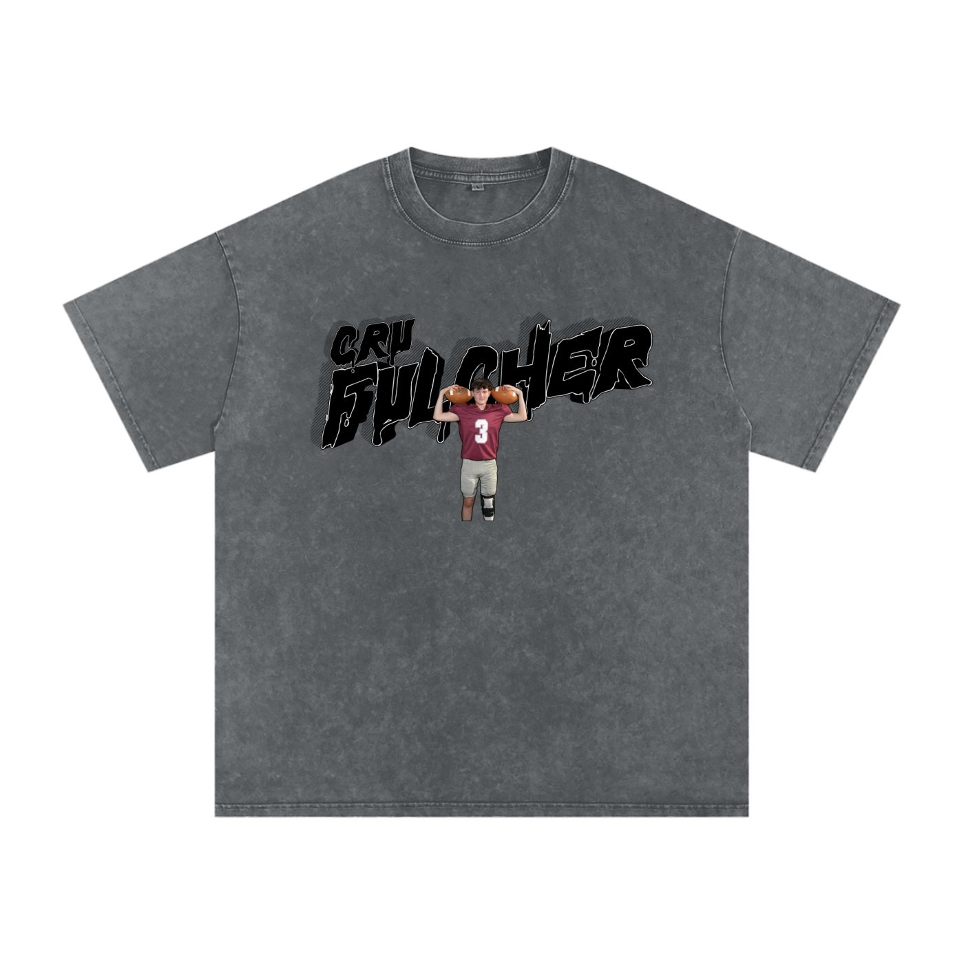 Cru Felcher  Snow Washed Oversized TEE - Image 3