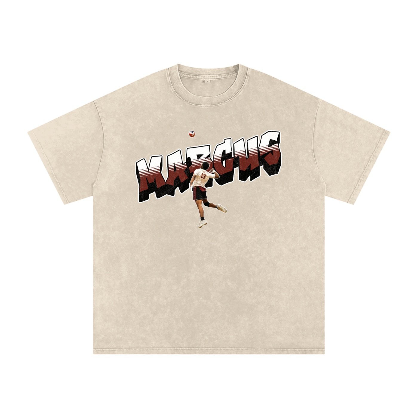 Marcus Riley Snow Washed Oversized TEE - Image 2