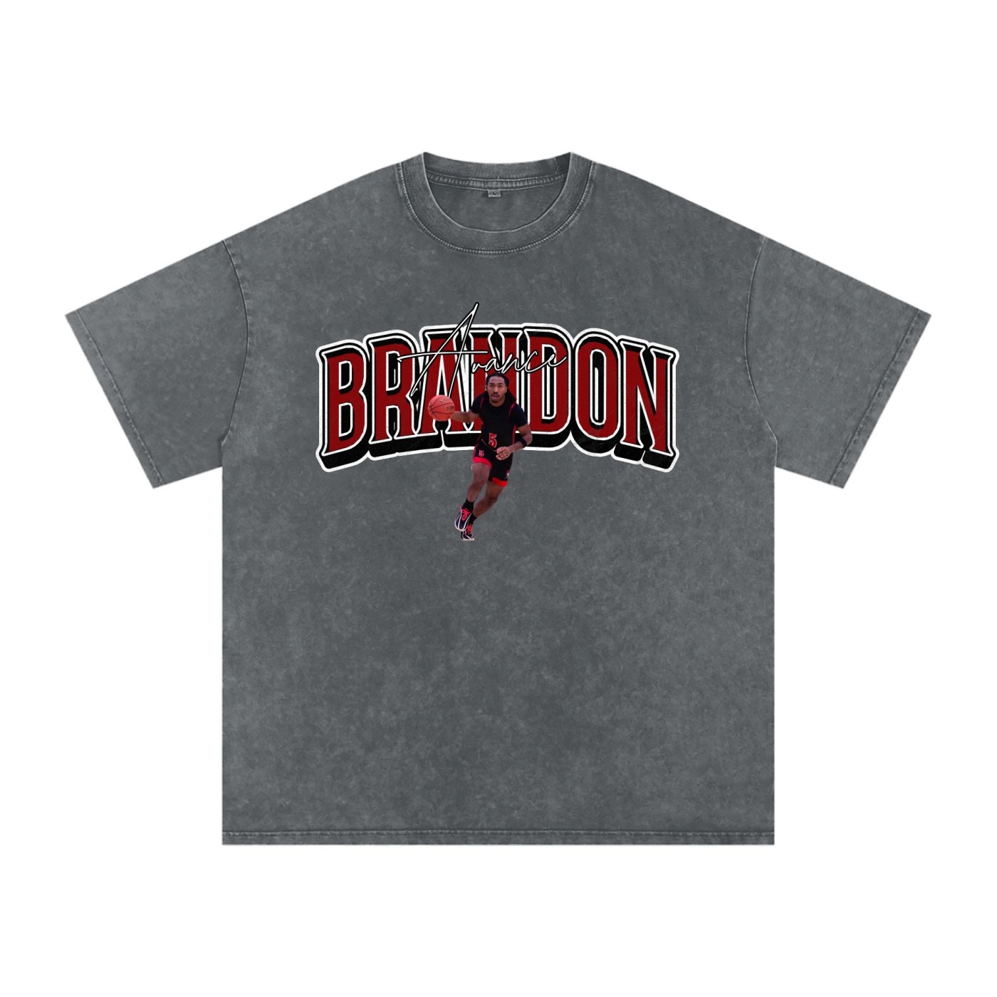 Brandon Avance Snow Washed Oversized TEE - Image 4