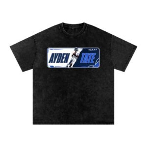 Ayden Tate Snow Washed Oversized TEE - Image 1