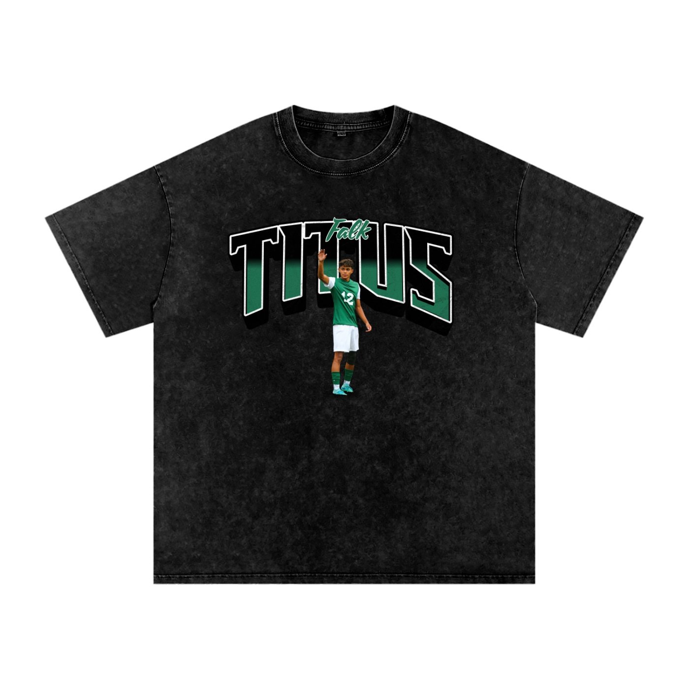 Titus Falk Snow Washed Oversized TEE - Image 1