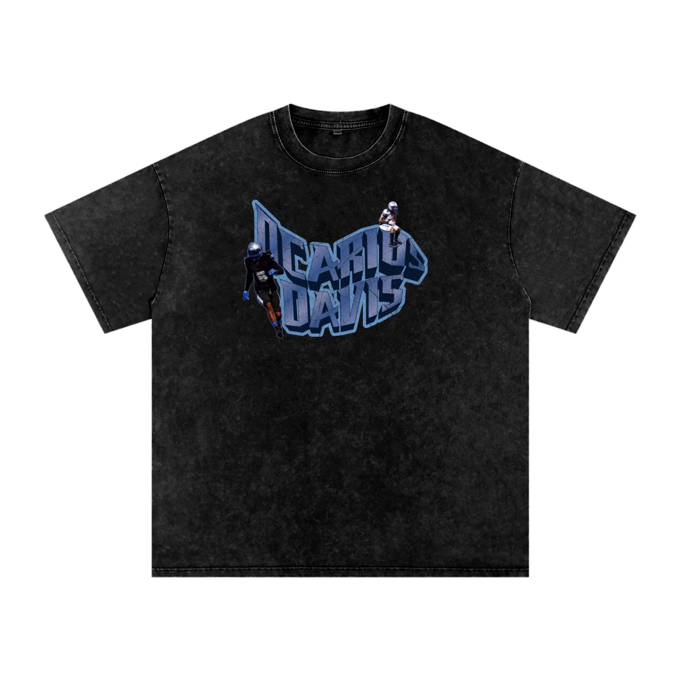 Dcarius Davis Snow Washed Oversized TEE - Image 1