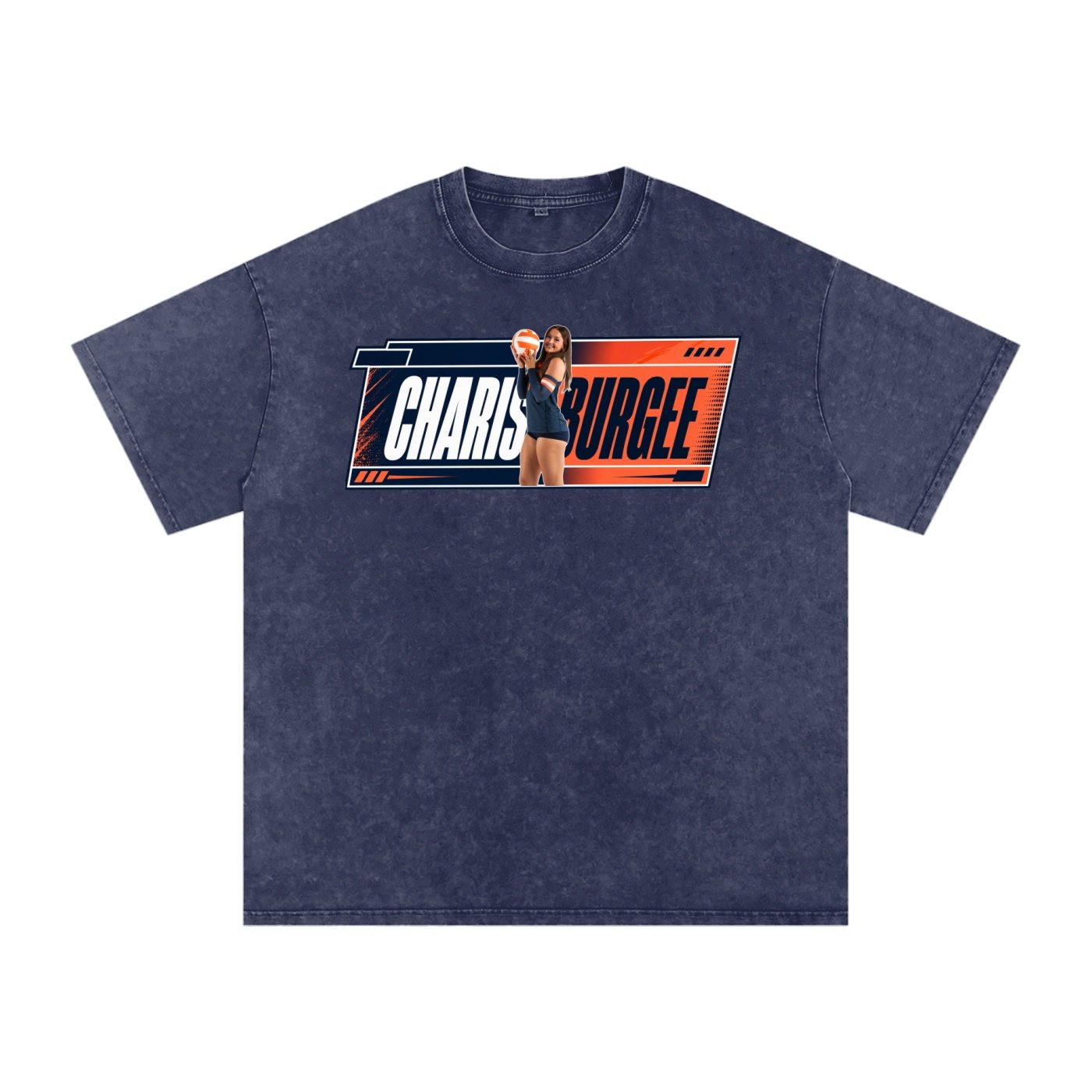 Charis Burge Snow Washed Oversized TEE - Image 5