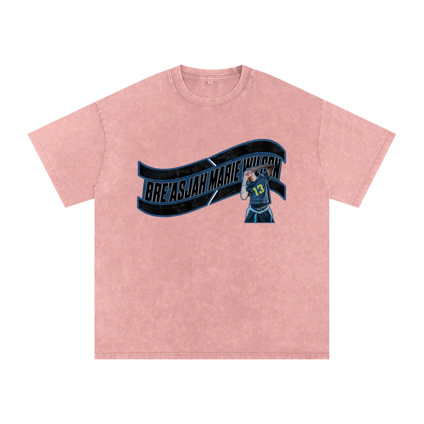 Bre'asjah Snow Washed Oversized TEE - Image 5