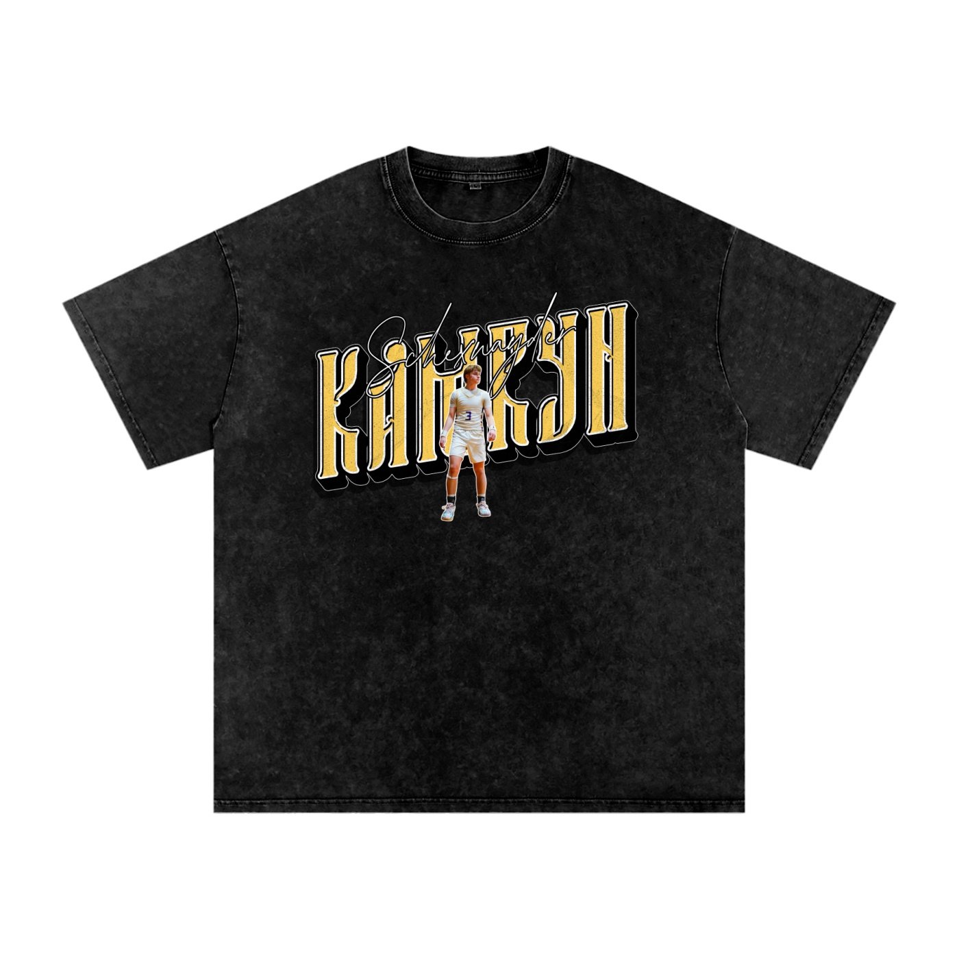 Kamryn Schexnayder Snow Washed Oversized TEE - Image 1