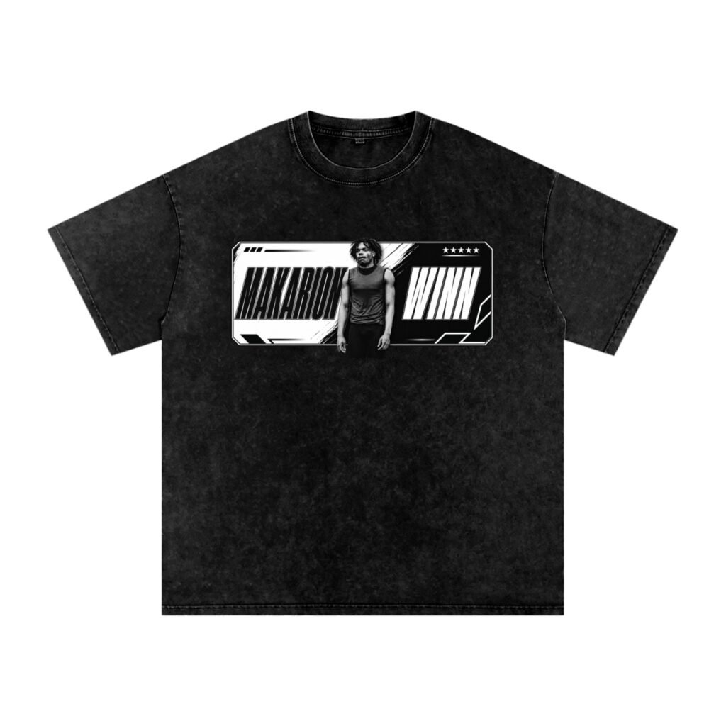 Makarion Winn Snow Washed Oversized TEE