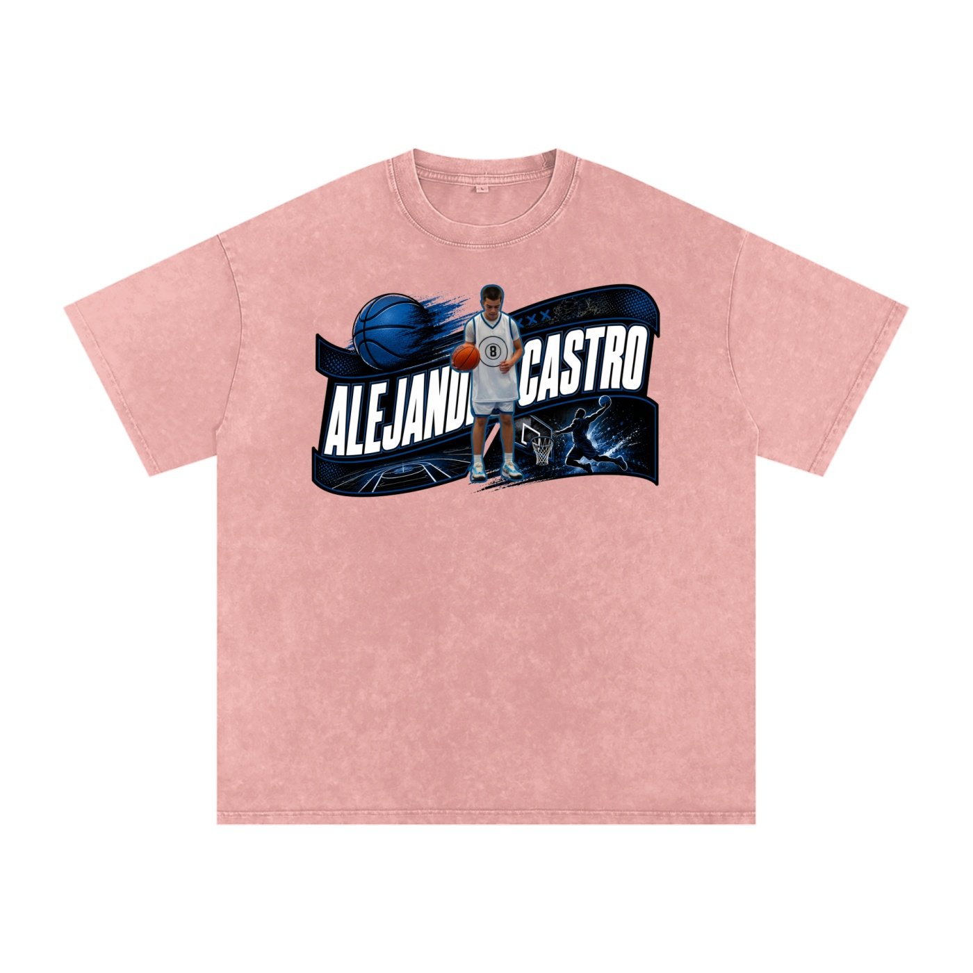 Alejandro Castro Snow Washed Oversized TEE - Image 5