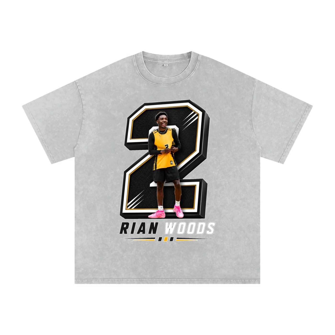 Rian Woods Snow Washed Oversized TEE - Image 3