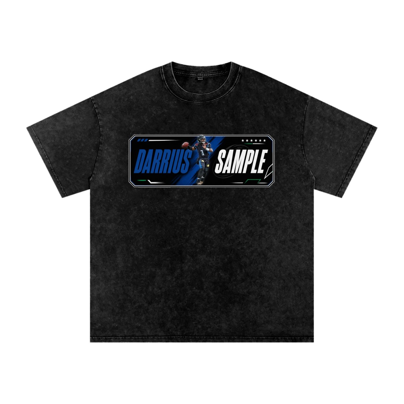 Darrius Sample Snow Washed Oversized TEE - Image 1