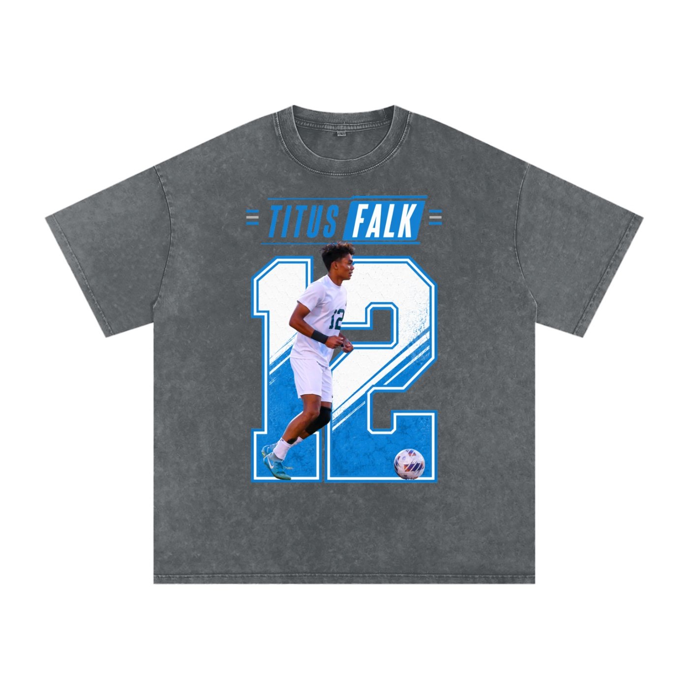 Titus Falk Snow Washed Oversized TEE - Image 4