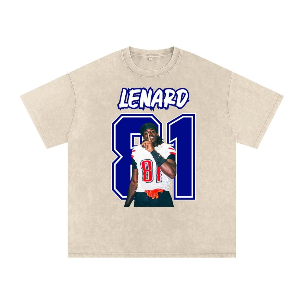 Lenard Antoine Snow Washed Oversized TEE