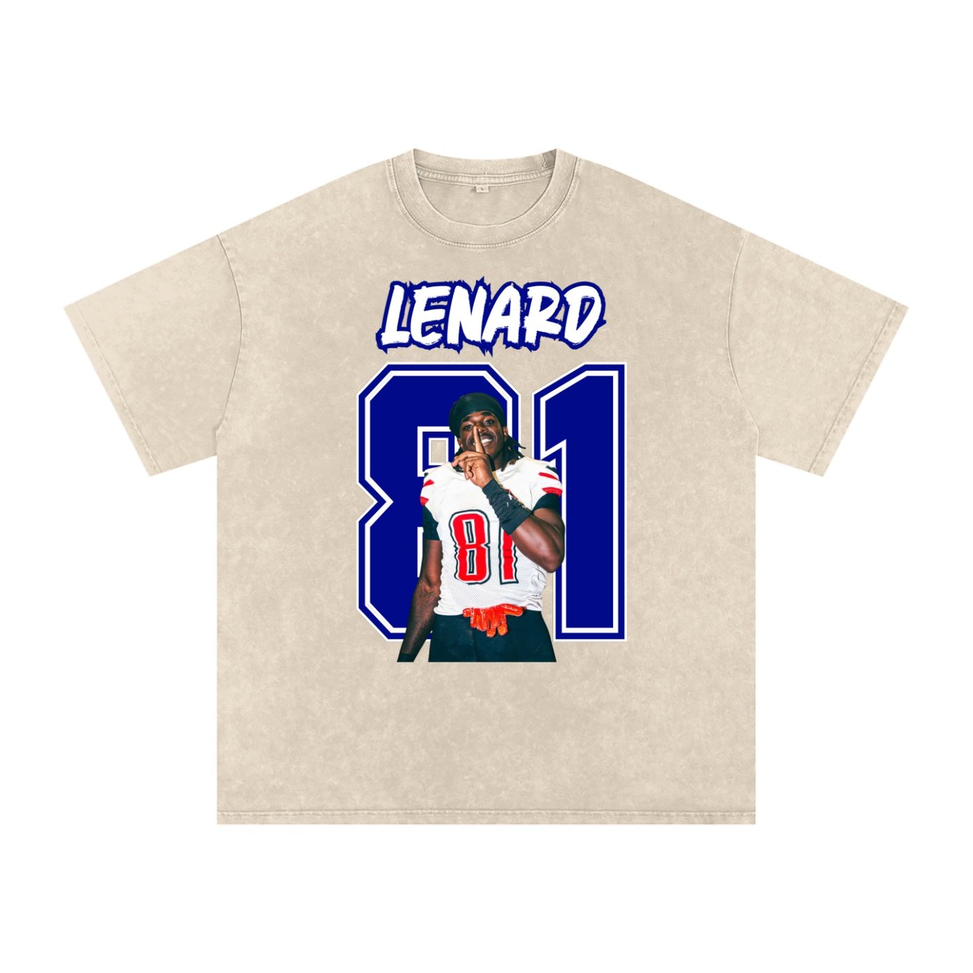 Lenard Antoine Snow Washed Oversized TEE - Image 2
