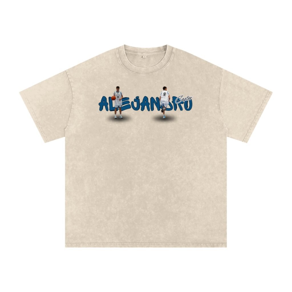 Alejandro Castro Snow Washed Oversized TEE