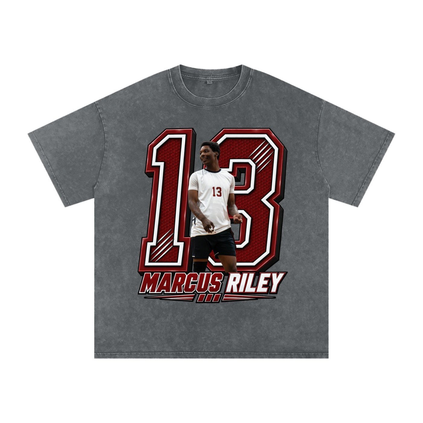 Marcus Riley Snow Washed Oversized TEE - Image 4