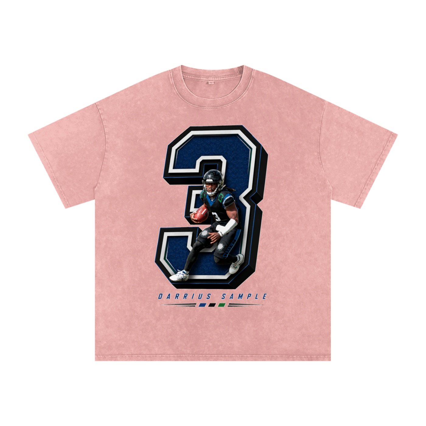 Darrius Sample Snow Washed Oversized TEE - Image 5