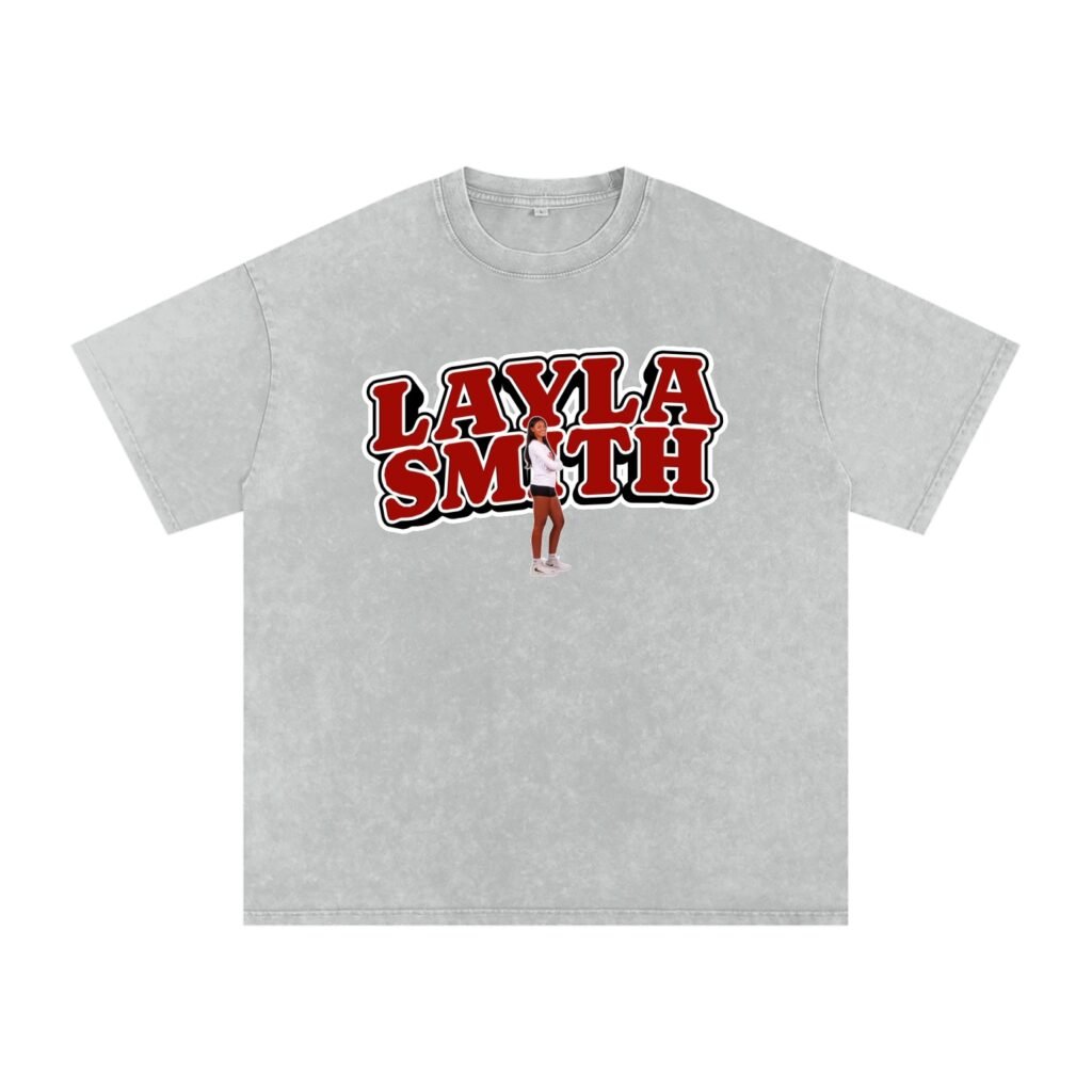 Layla Smith Snow Washed Oversized TEE