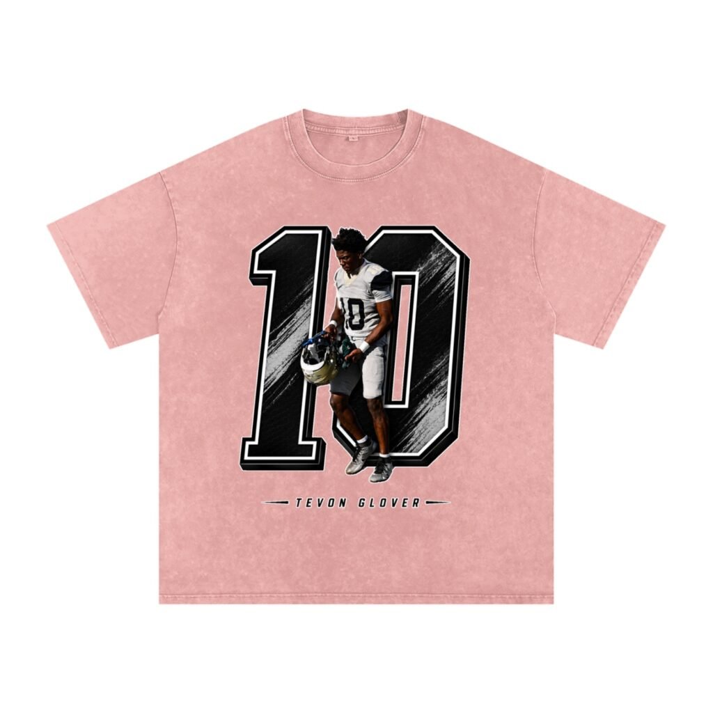 Tevon glover Snow Washed Oversized TEE