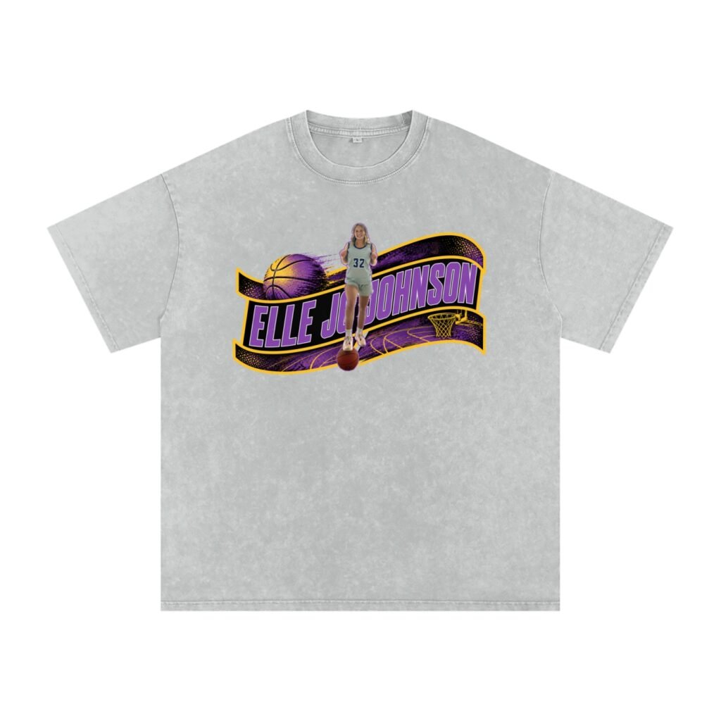 Elle Jo Johnson Snow Washed Oversized TEE
