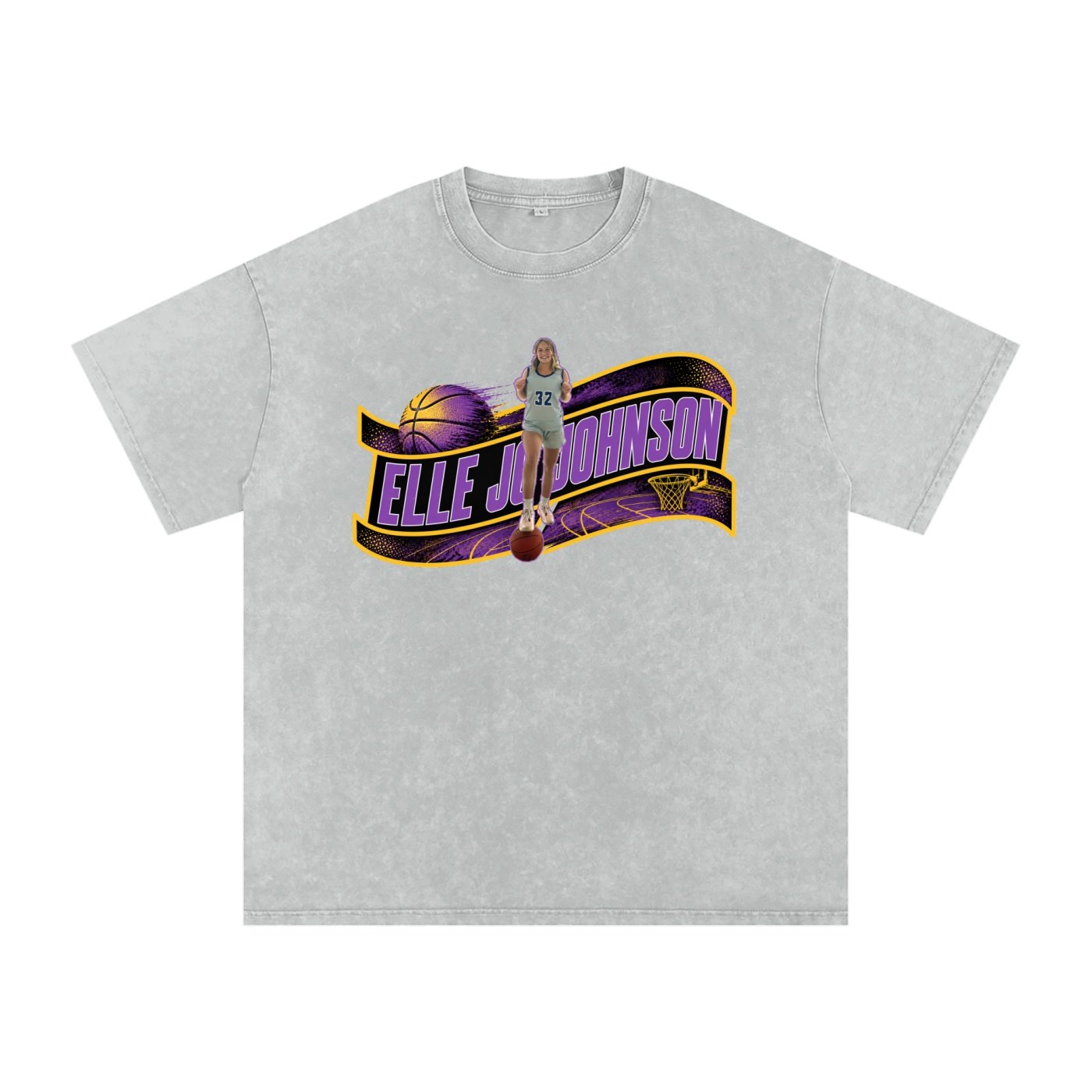 Elle Jo Johnson Snow Washed Oversized TEE - Image 3