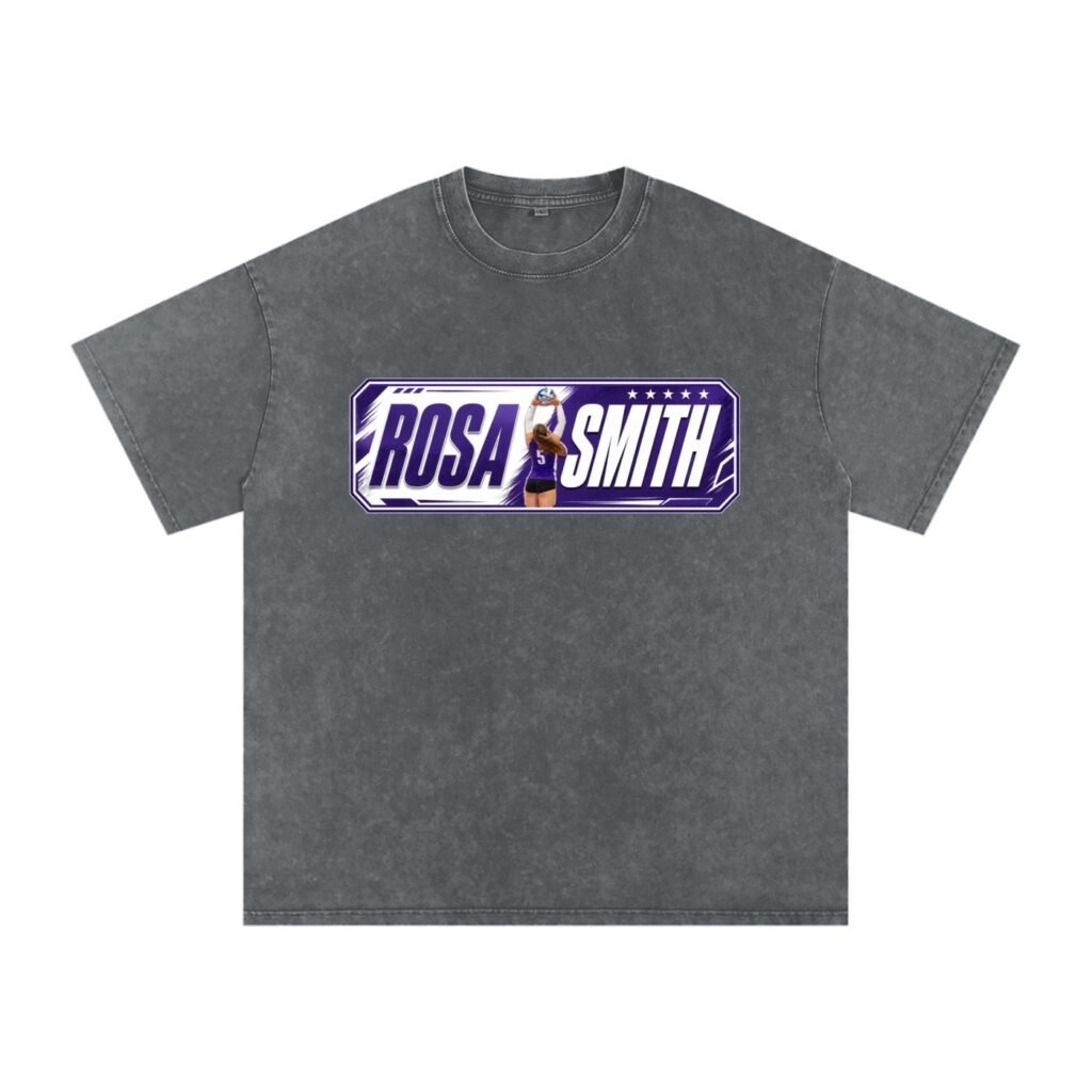 Rosa Smith Snow Washed Oversized TEE