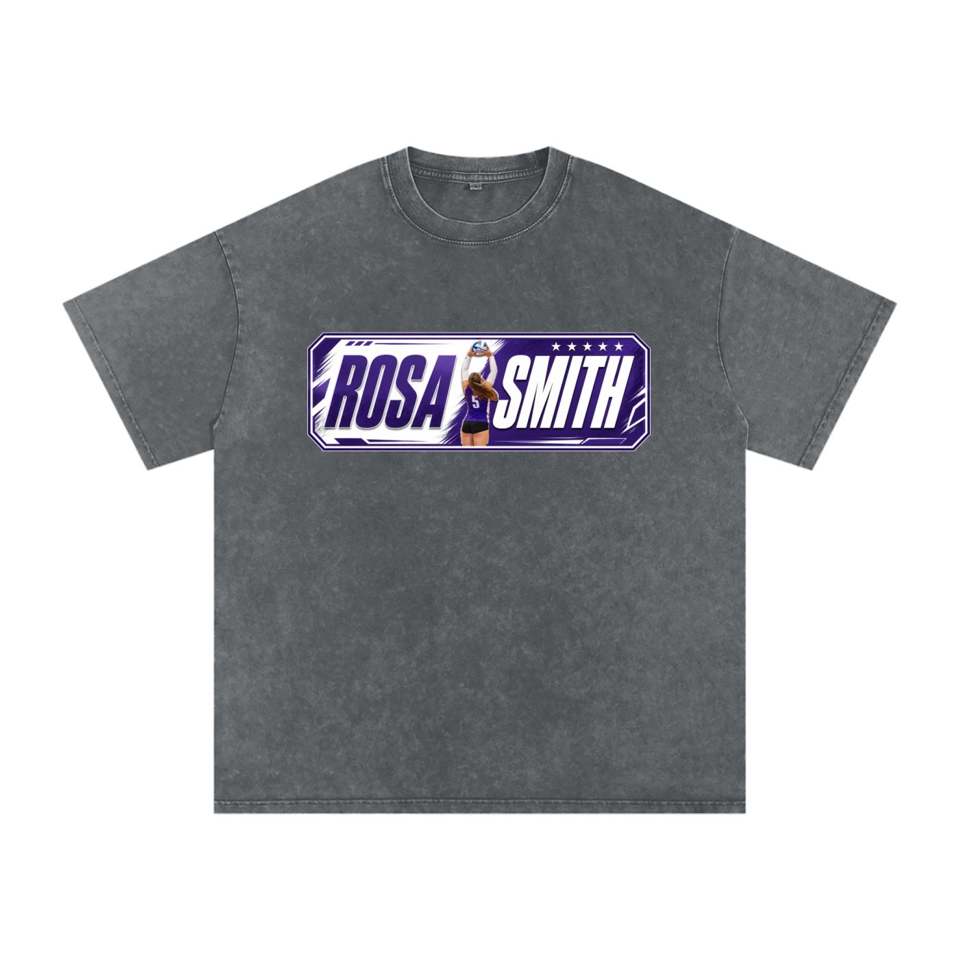 Rosa Smith Snow Washed Oversized TEE - Image 4
