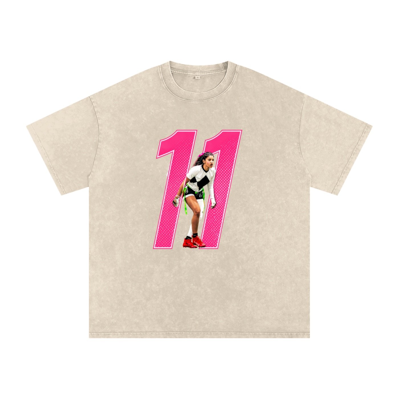 Cassidy Snow Washed Oversized TEE - Image 2