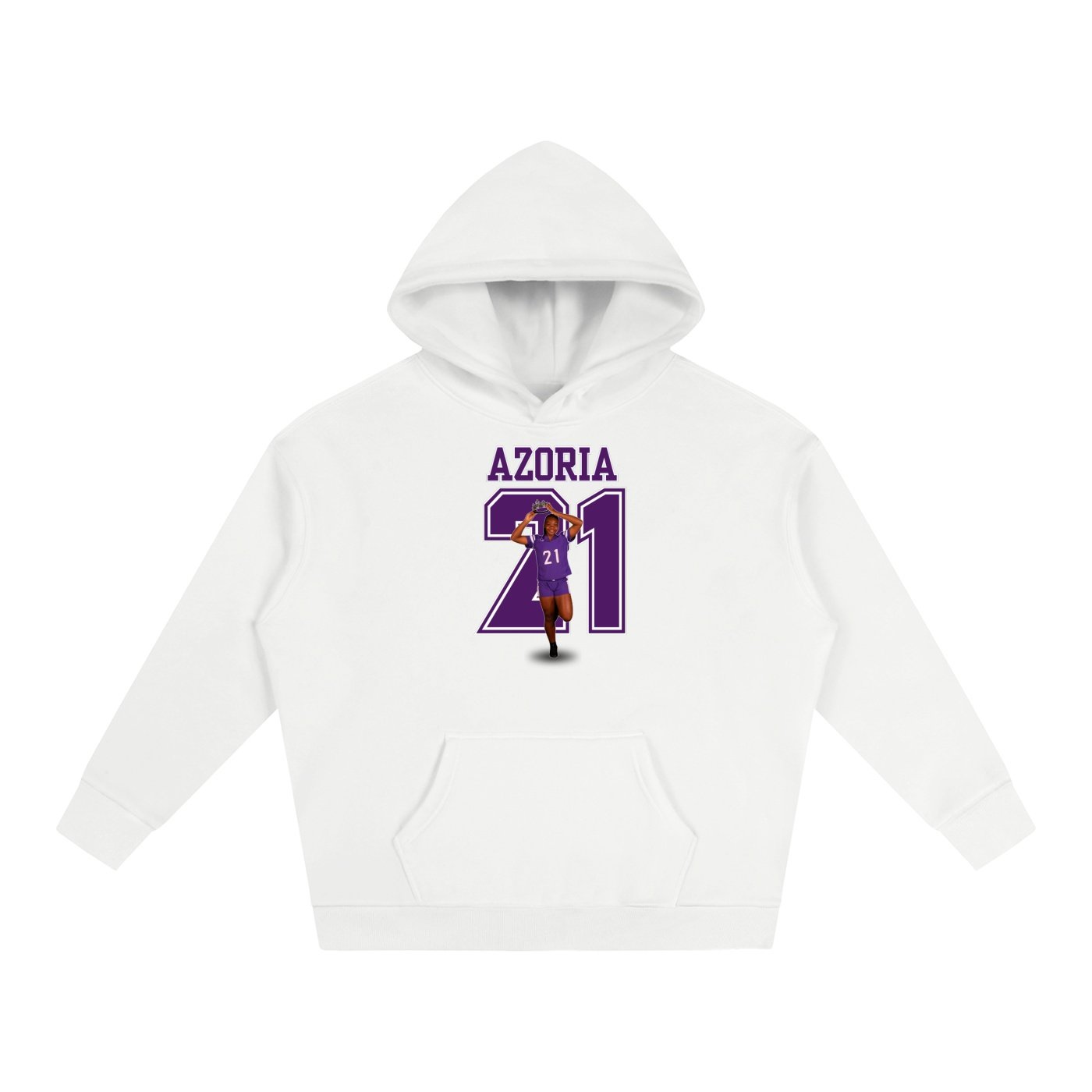 Azoria Glass Oversize Fleeced Hoodie - Image 2