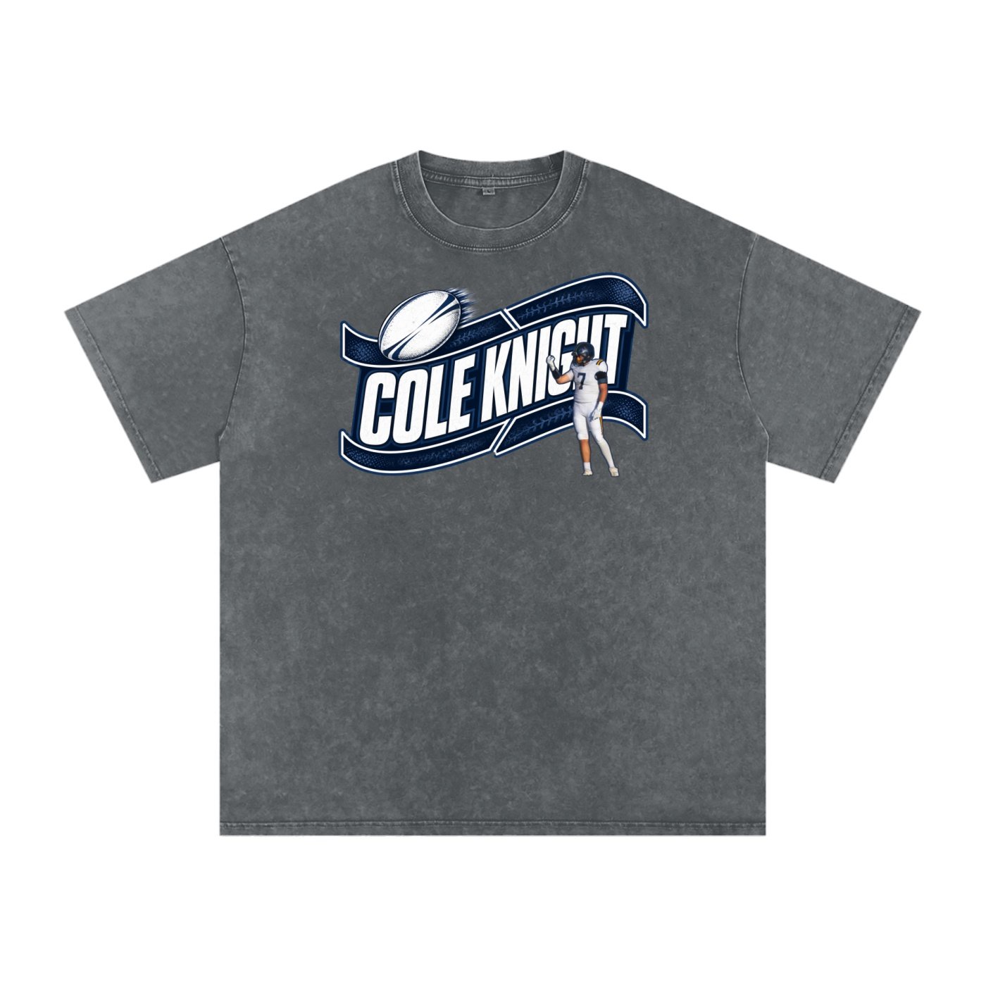 Cole Knight Snow Washed Oversized TEE - Image 4