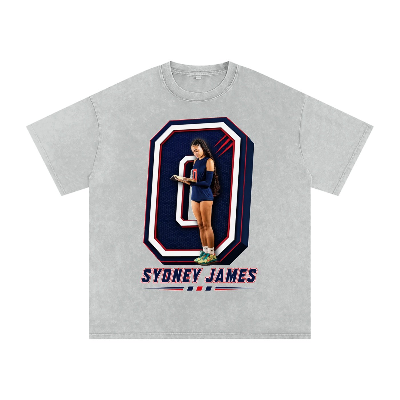 Sydney James Snow Washed Oversized TEE - Image 3