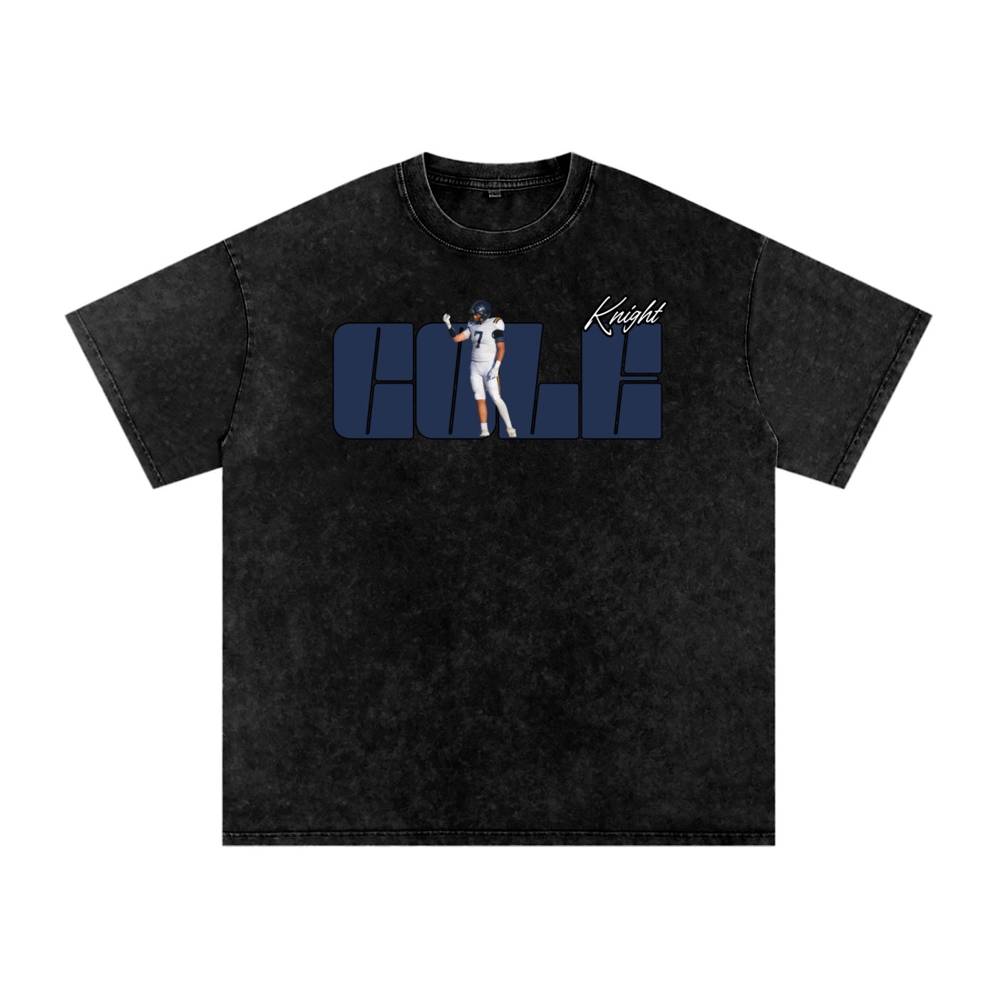 Cole Knight Snow Washed Oversized TEE - Image 1