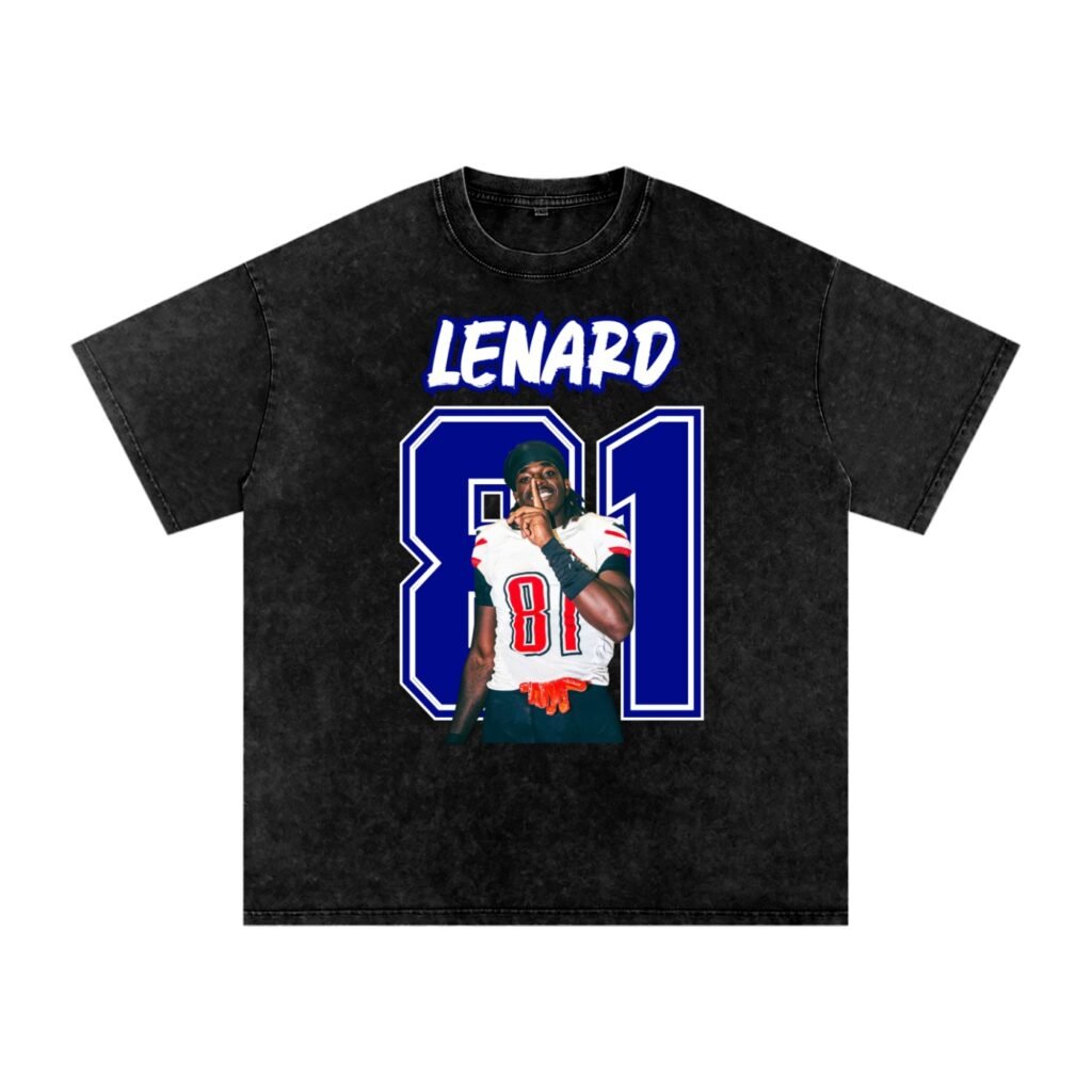 Lenard Antoine Snow Washed Oversized TEE
