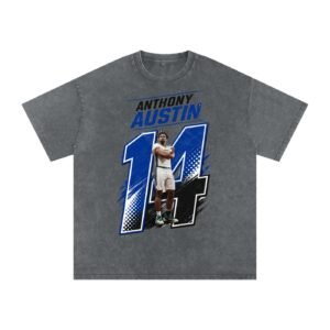 Anthony Austin Snow Washed Oversized TEE - Image 4