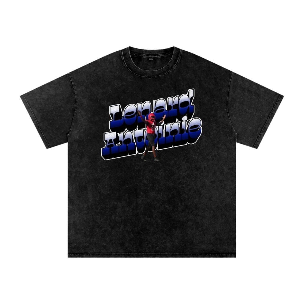 Lenard Antoine Snow Washed Oversized TEE