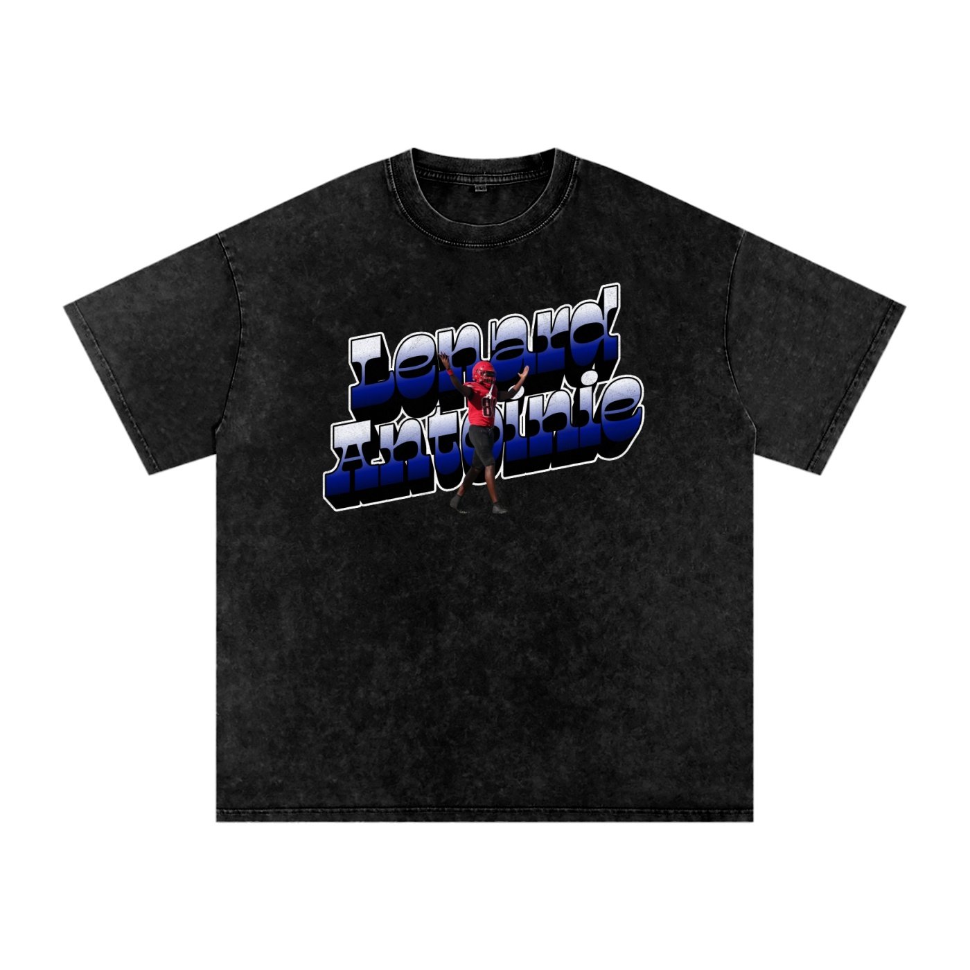 Lenard Antoine Snow Washed Oversized TEE - Image 1