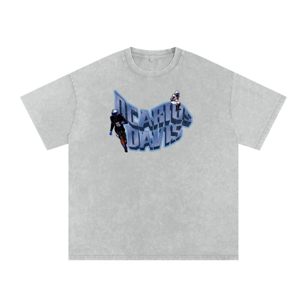 Dcarius Davis Snow Washed Oversized TEE