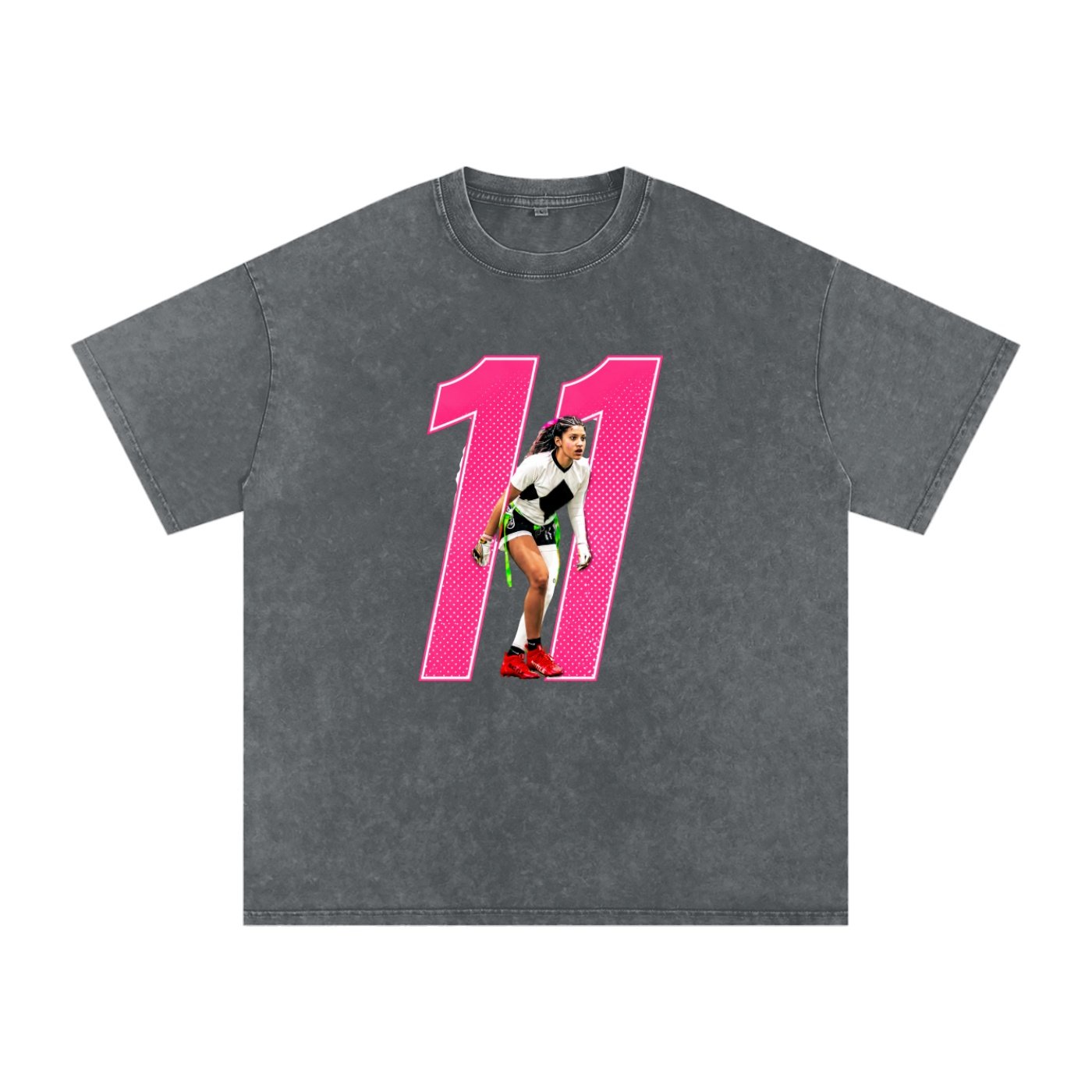 Cassidy Snow Washed Oversized TEE - Image 4