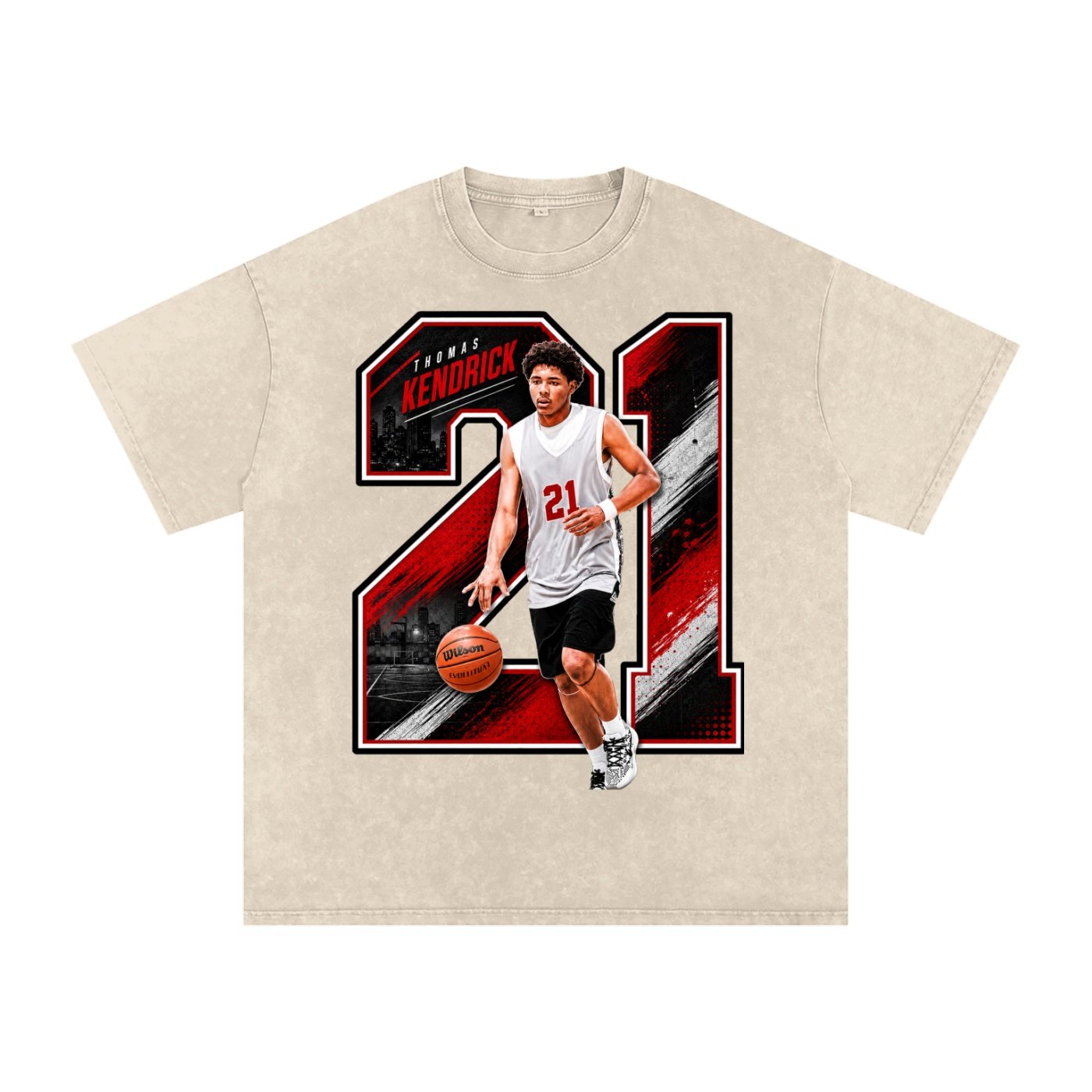 Thomas Kendrick McDowell III Snow Washed Oversized TEE - Image 2