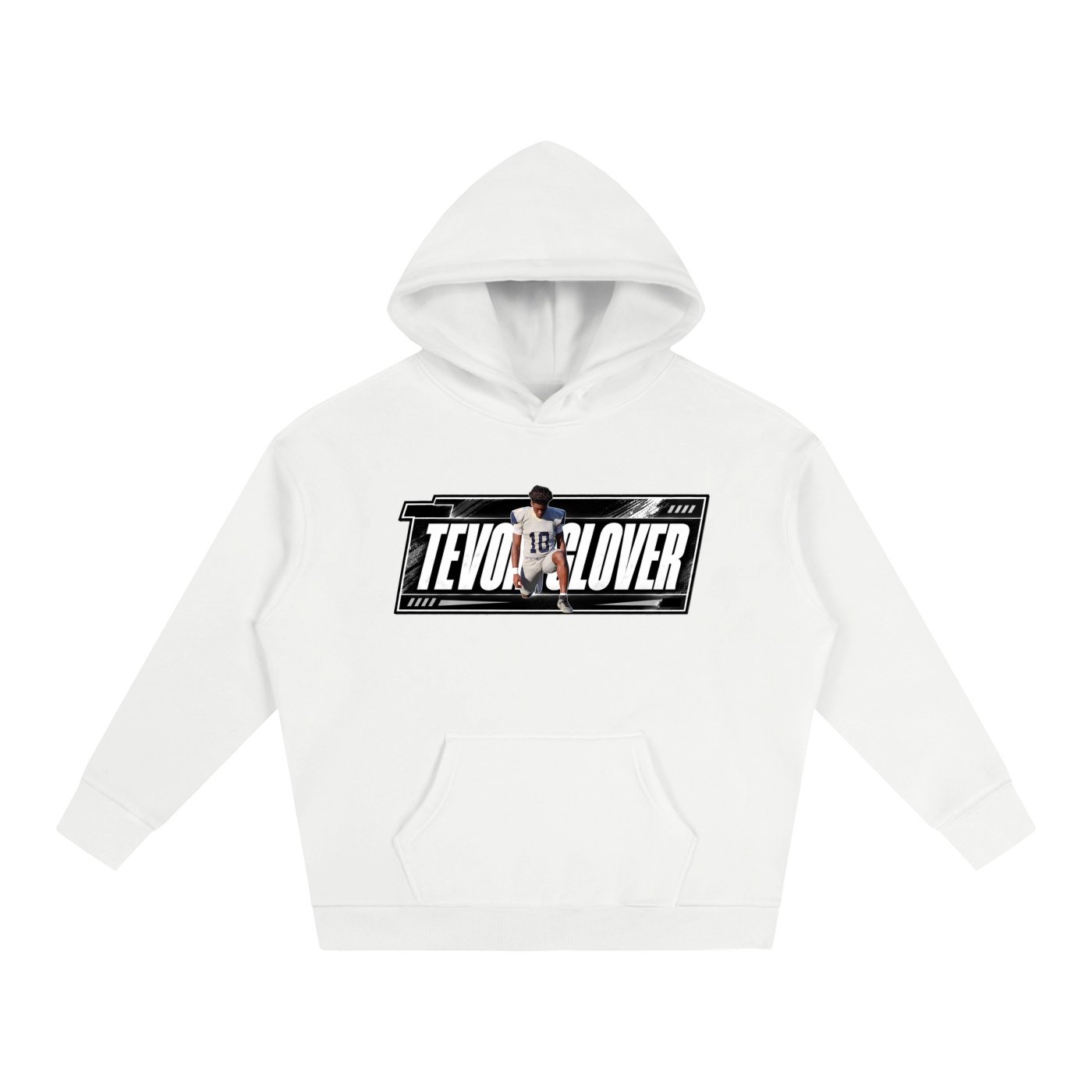 Tevon glover Oversize Fleeced Hoodie - Image 2