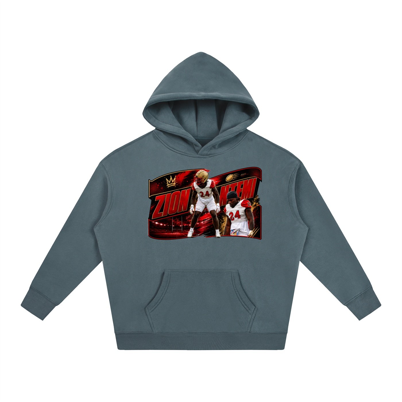 Zion Ntemi Oversize Fleeced Hoodie - Image 4